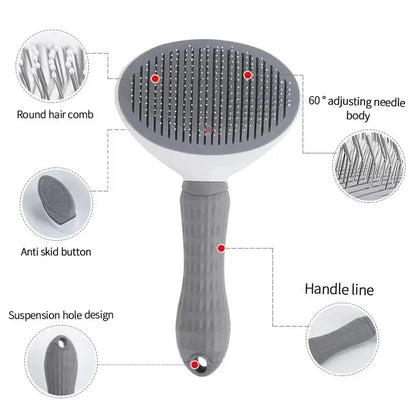 Easy-Clean Pet Hair Brush